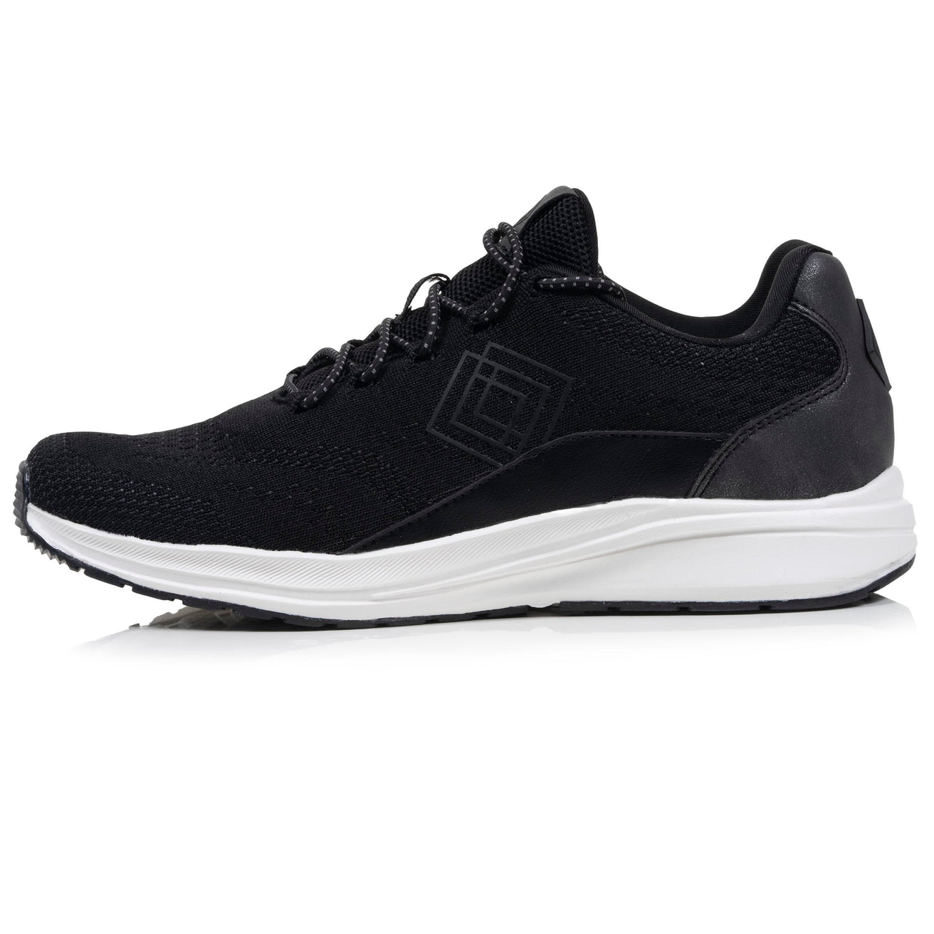 Tenis Mujer Confort cordones Negro