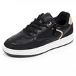 Tenis Mujer detalle zip Negro