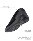Bailarinas Mujer slip-on Negro