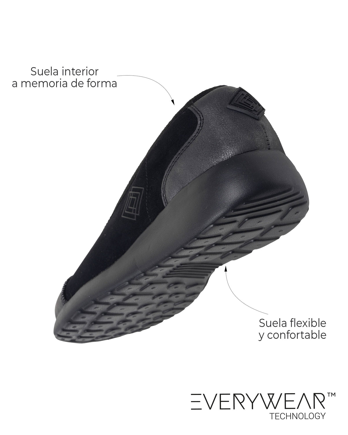 Bailarinas Mujer slip-on Negro