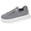 Tenis Mujer slip-on plataforma Gris