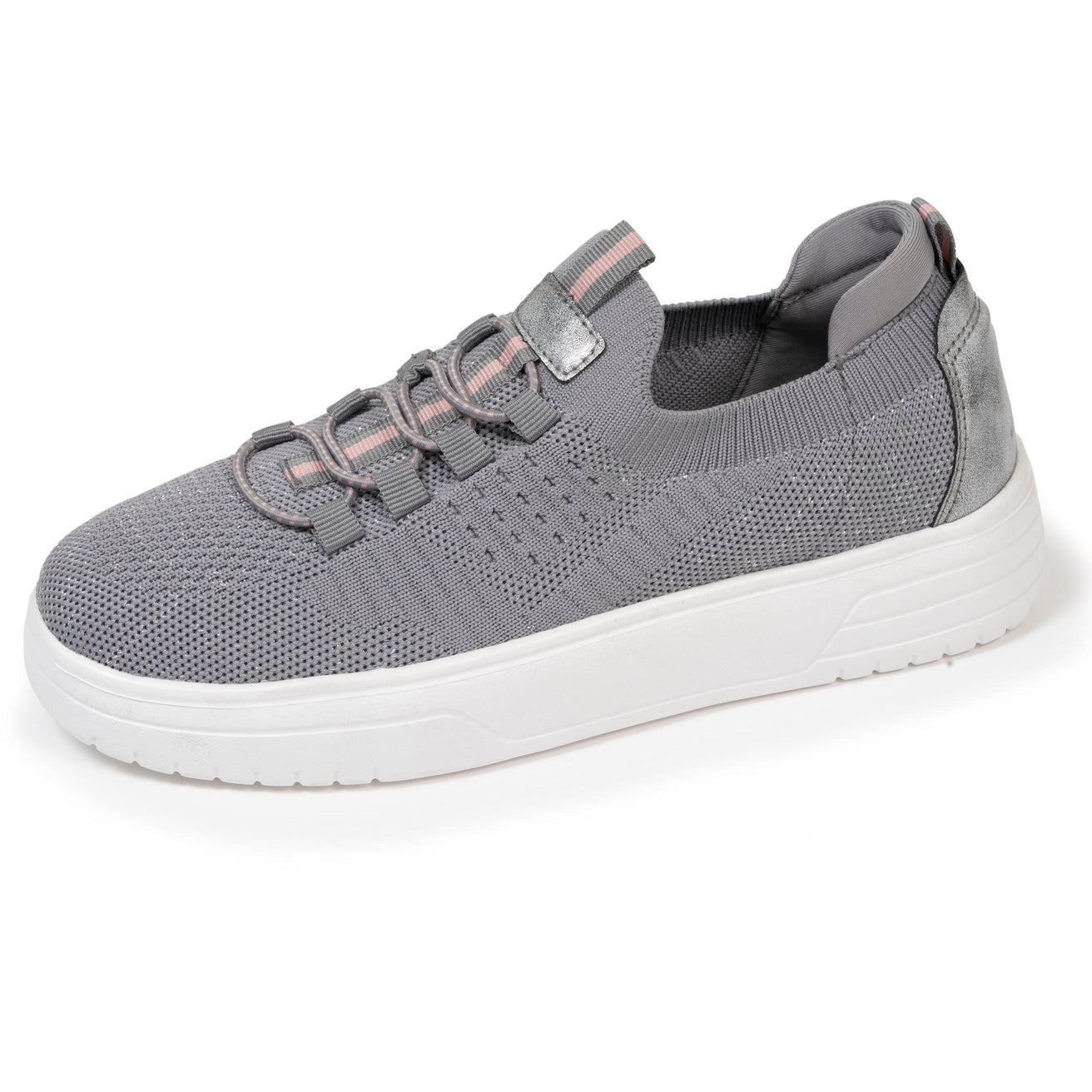 Tenis Mujer slip-on plataforma Gris