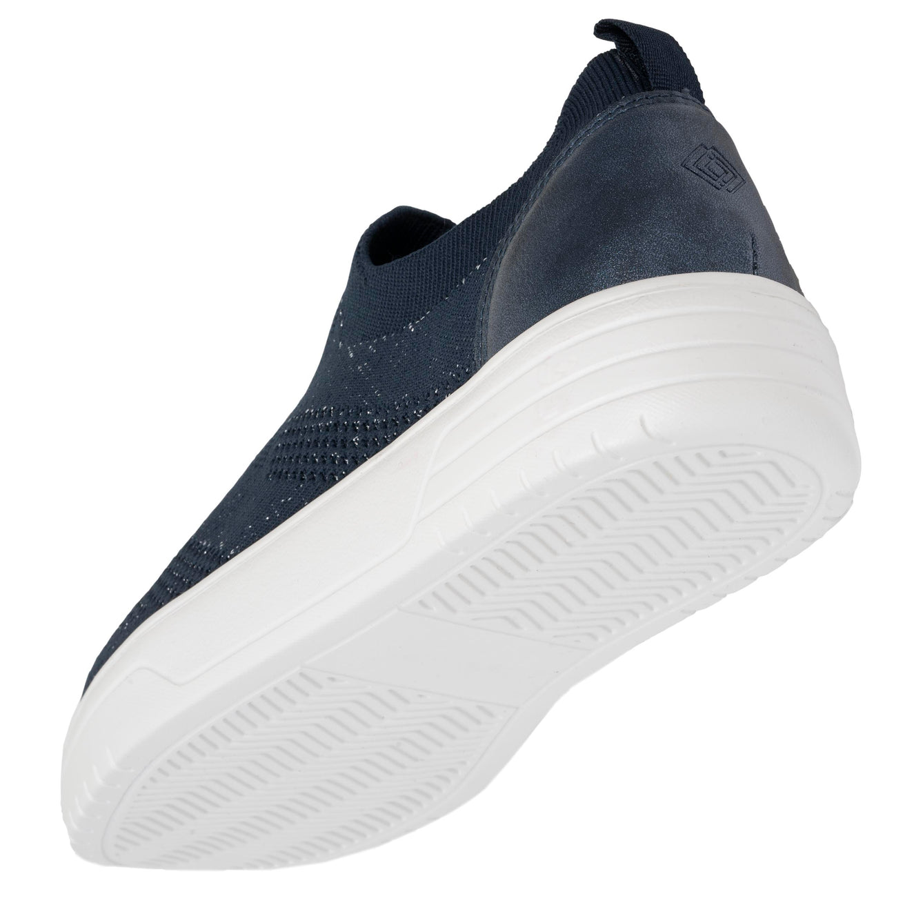 Tenis Mujer slip-on plataforma Marino Lurex