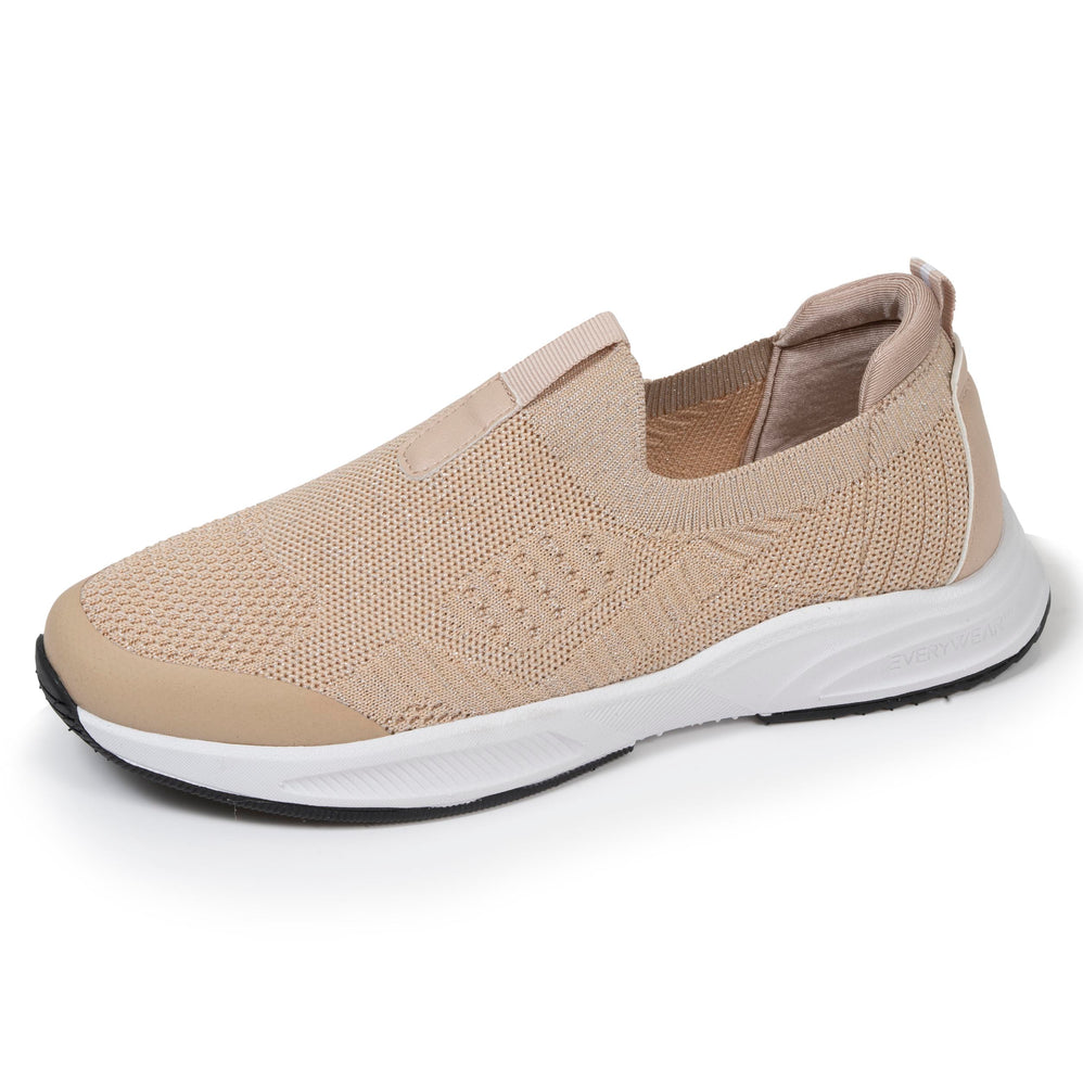 Tenis Mujer slip-on sport Beige Lurex - Isotoner