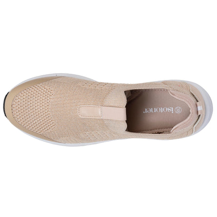 Bailarinas Mujer slip-on sport Beige Lurex - Isotoner