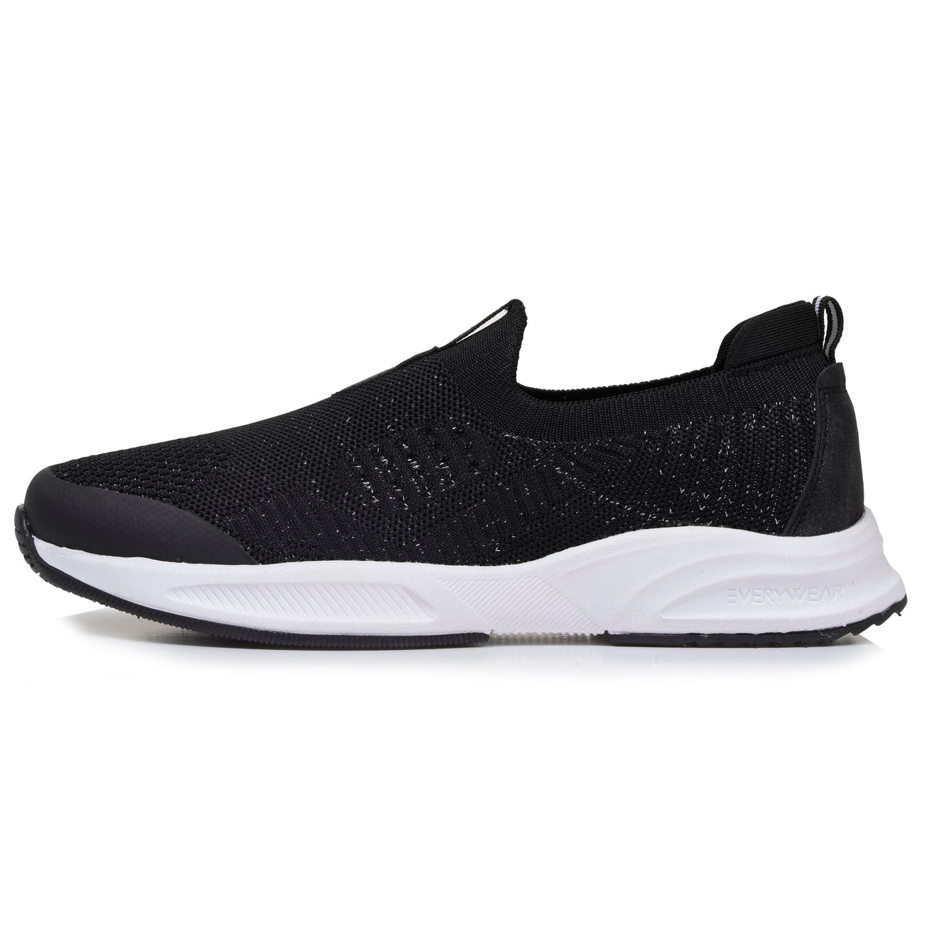 Tenis Mujer slip-on sport Negro Lurex