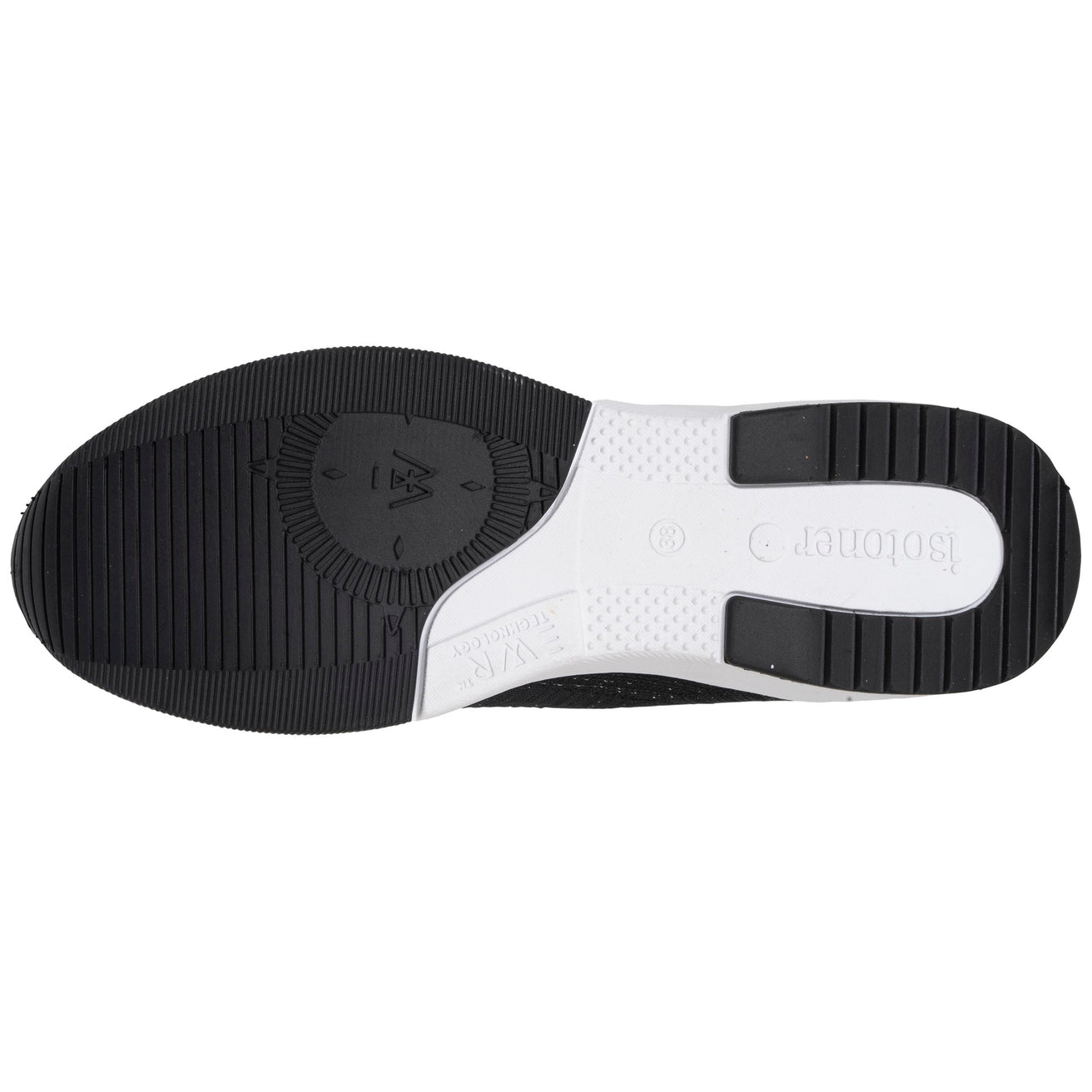 Tenis Mujer slip-on sport Negro Lurex