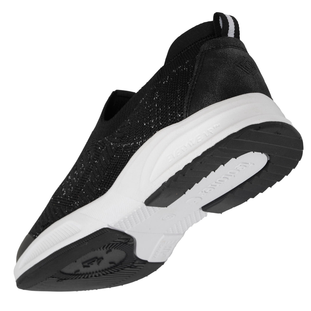 Tenis Mujer slip-on sport Negro Lurex