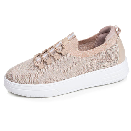 Mujer Tenis slip-on tacón plataforma Beige - Isotoner