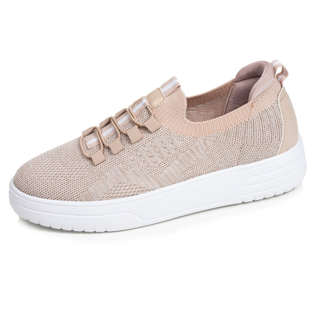 Tenis Mujer slip-on plataforma Beige - Isotoner