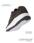 Tenis Hombre slip-on suela sport Caqui