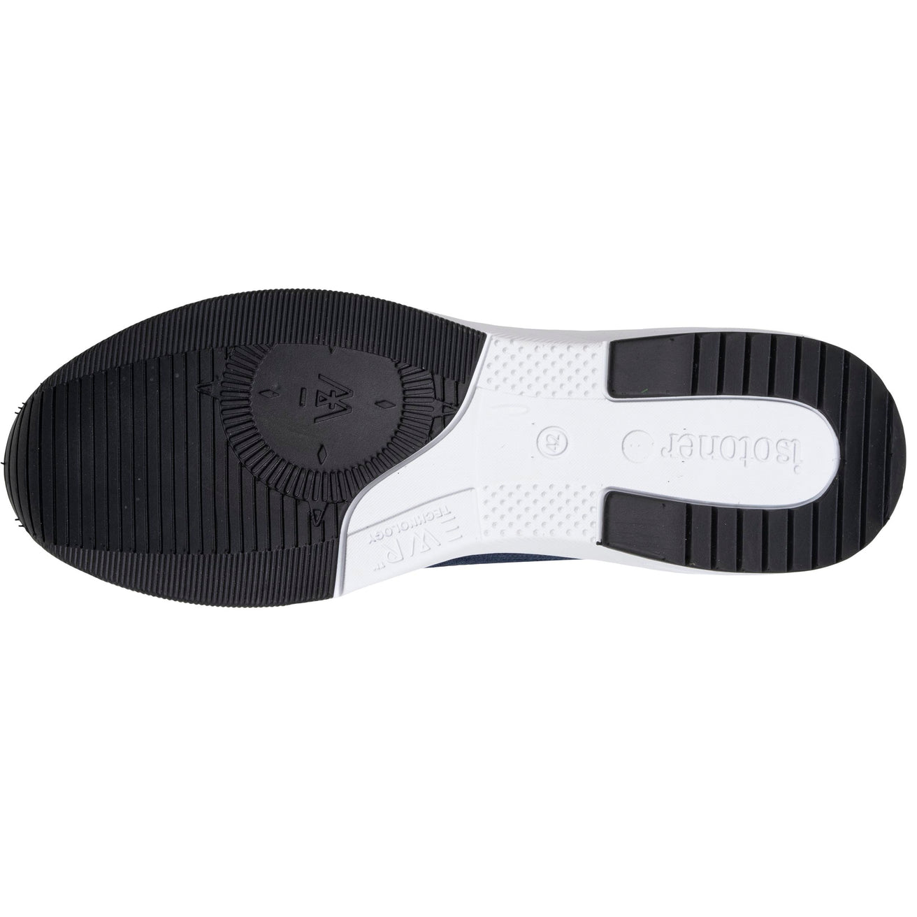 Tenis Confort Hombre slip-on cordones Marino/Naranja
