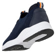 Tenis Confort Hombre slip-on cordones Marino/Naranja