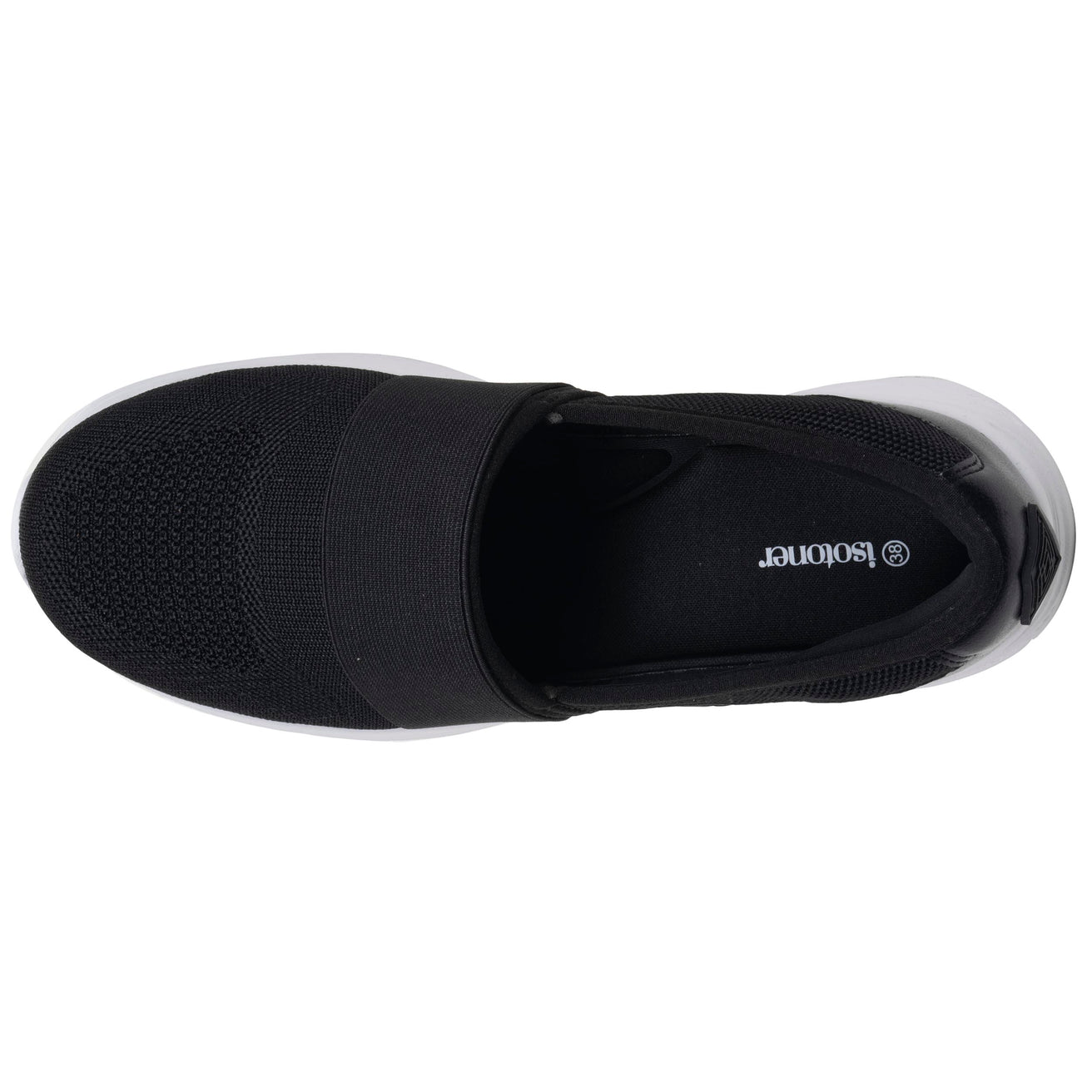 Tenis slippers Mujer elastico Negro