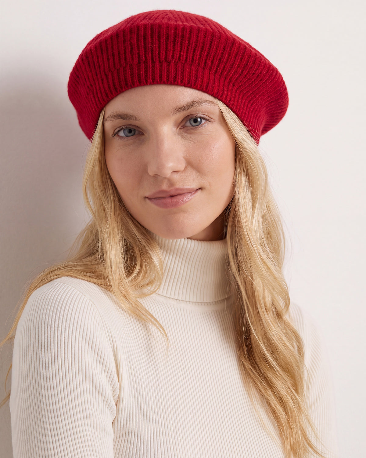 Boina de punto Soft Touch Mujer Rojo