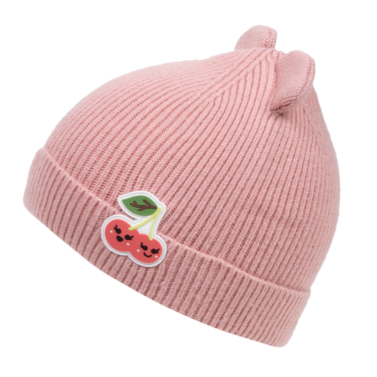 Gorro Niños 2/4 años Orejas Cereza Rosa