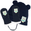 Gorro Niños 2/4 años orejas Marino búho