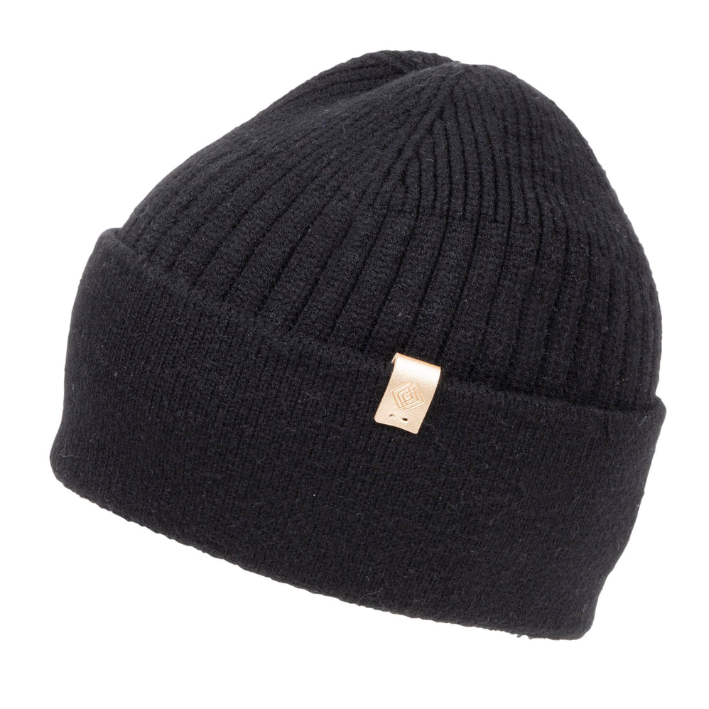Gorro Mujer Ultra-suave punto acanalado Negro - Isotoner