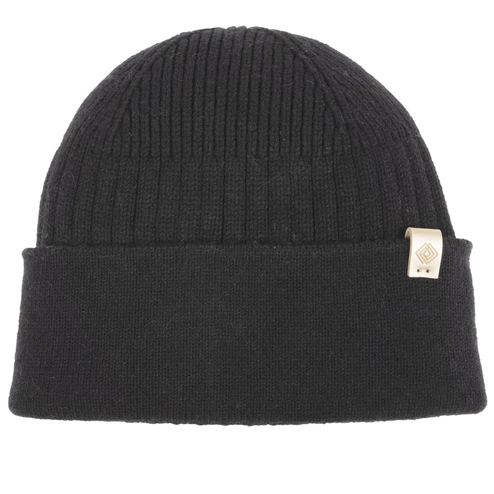 Gorro Mujer Ultra-suave punto acanalado Negro - Isotoner