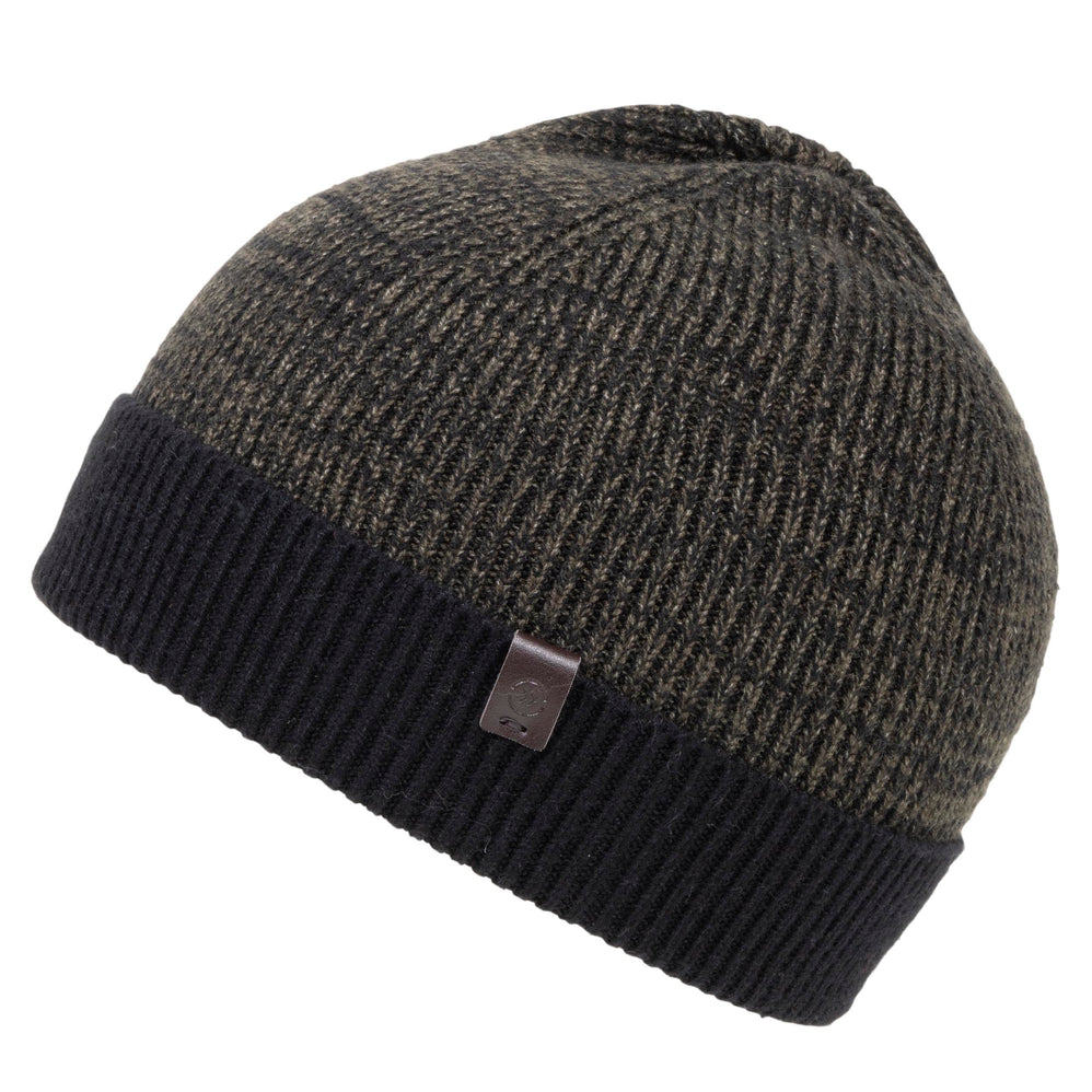 Gorro Hombre corto con vuelta Caqui jaspeado - Isotoner