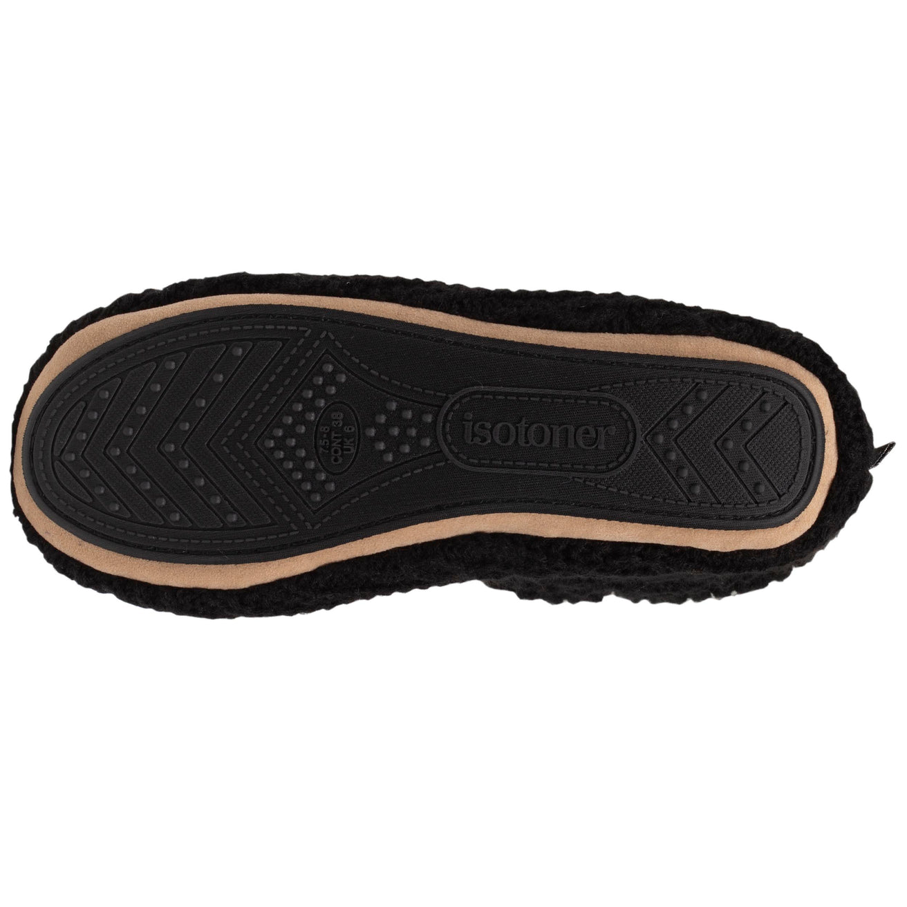 Zapatillas de casa botines Punto Nudo Negro