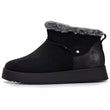 Botines bajos Mujer borde imitación piel Negro