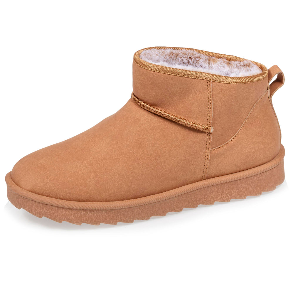 Botas bajas Mujer imitación piel Camel - Isotoner