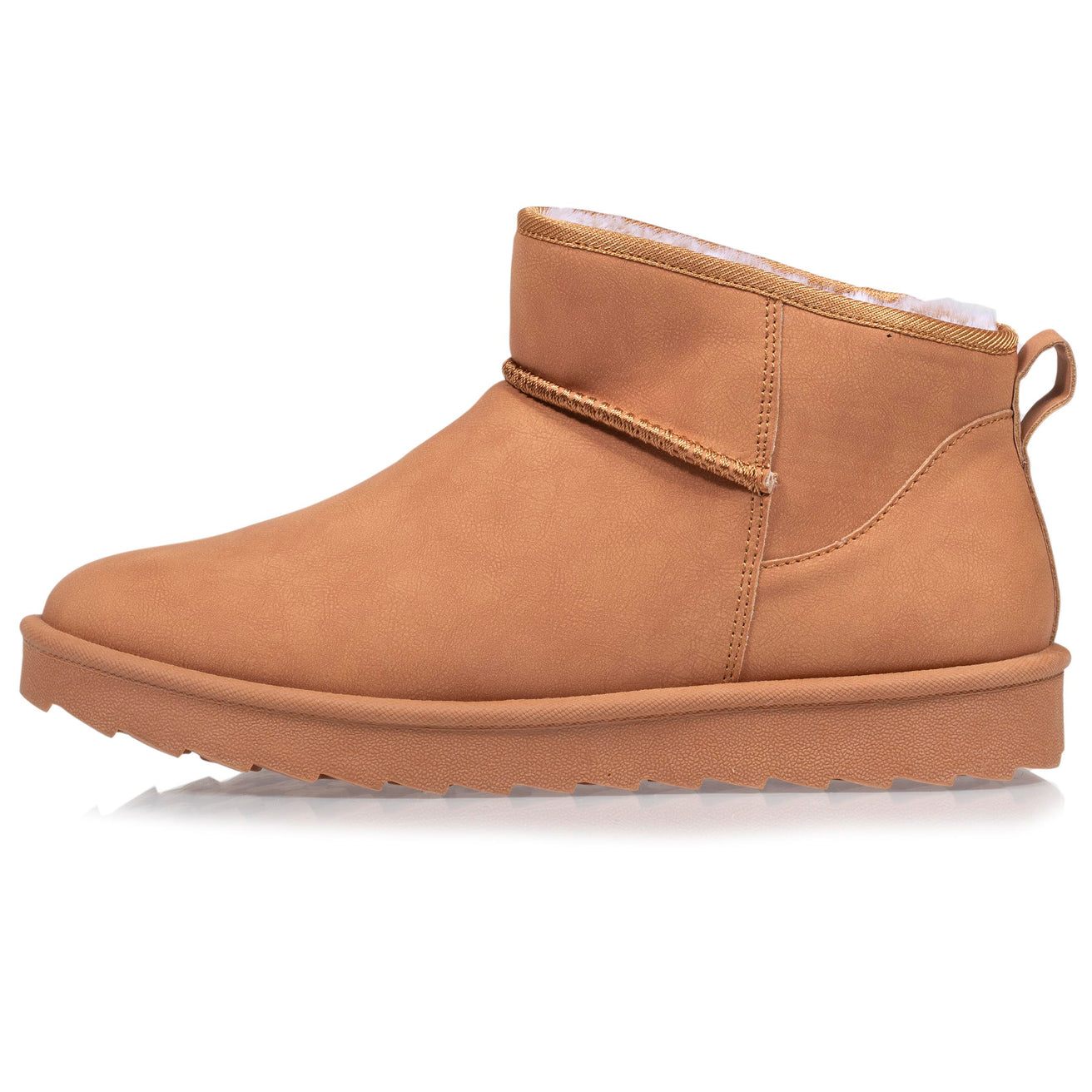 Botas bajas Mujer imitación piel Camel
