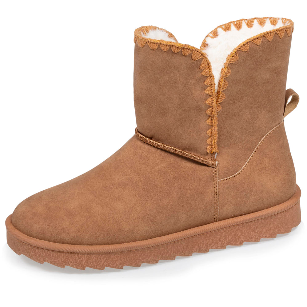 Botas altas Mujer imitación piel Camel - Isotoner