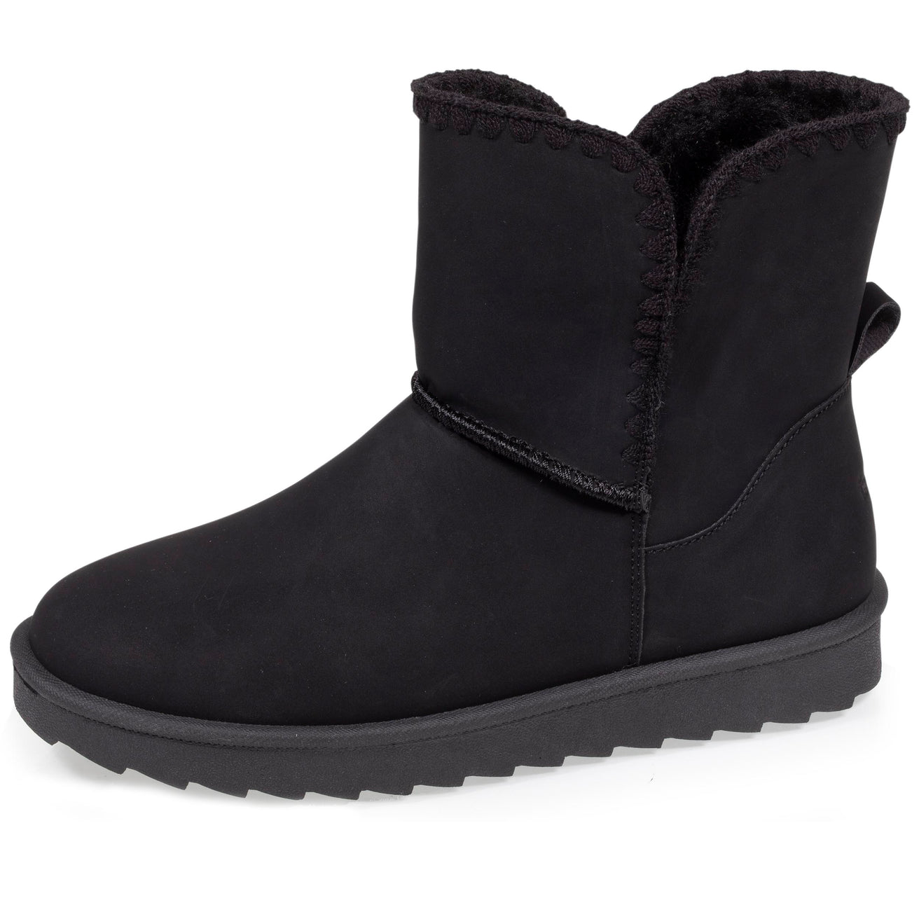 Botas altas Mujer imitación piel Negro