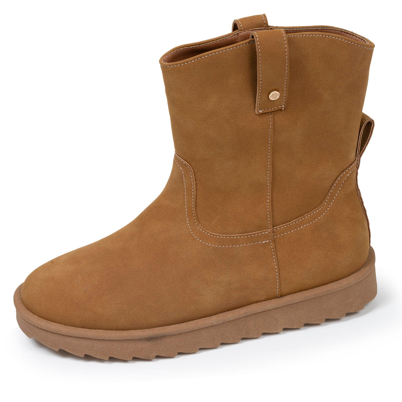 Botines altos Mujer Camel