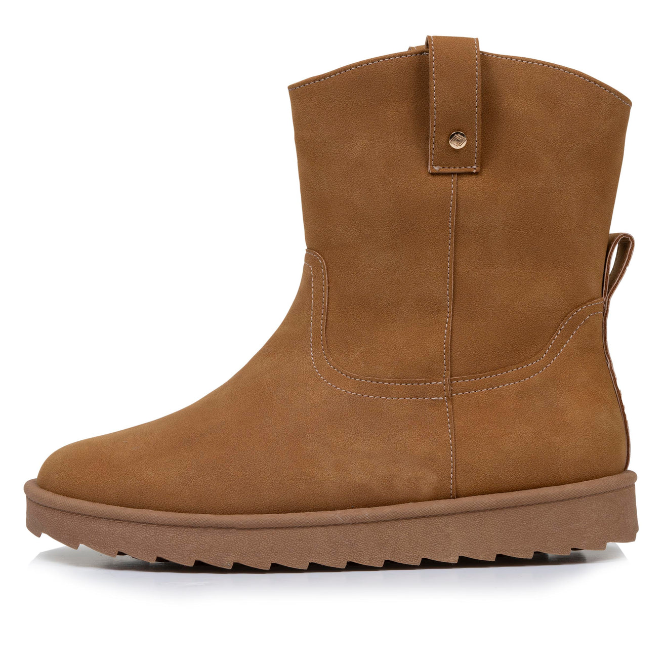 Botines altos Mujer Camel