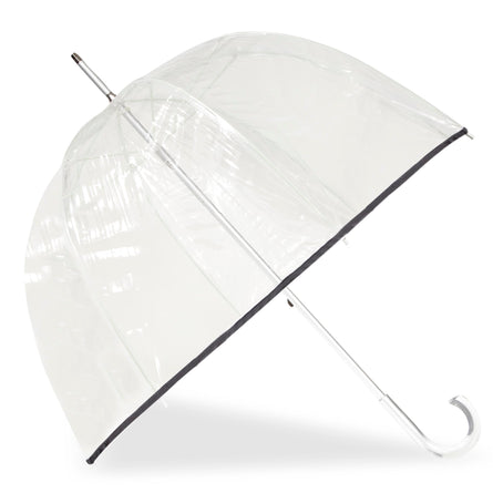 Paraguas Transparente Cúpula PVC/Negro - Isotoner