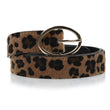 Cinturón Mujer Leopardo hebilla ovalada