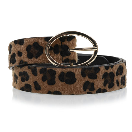 Cinturón Mujer Leopardo hebilla ovalada - Isotoner