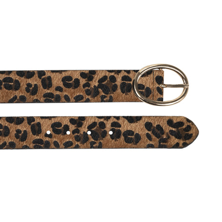 Cinturón Mujer Leopardo hebilla ovalada - Isotoner