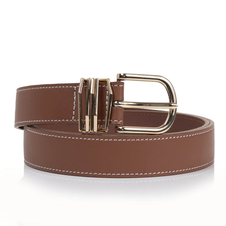 Cinturón Mujer liso joyas Camel - Isotoner