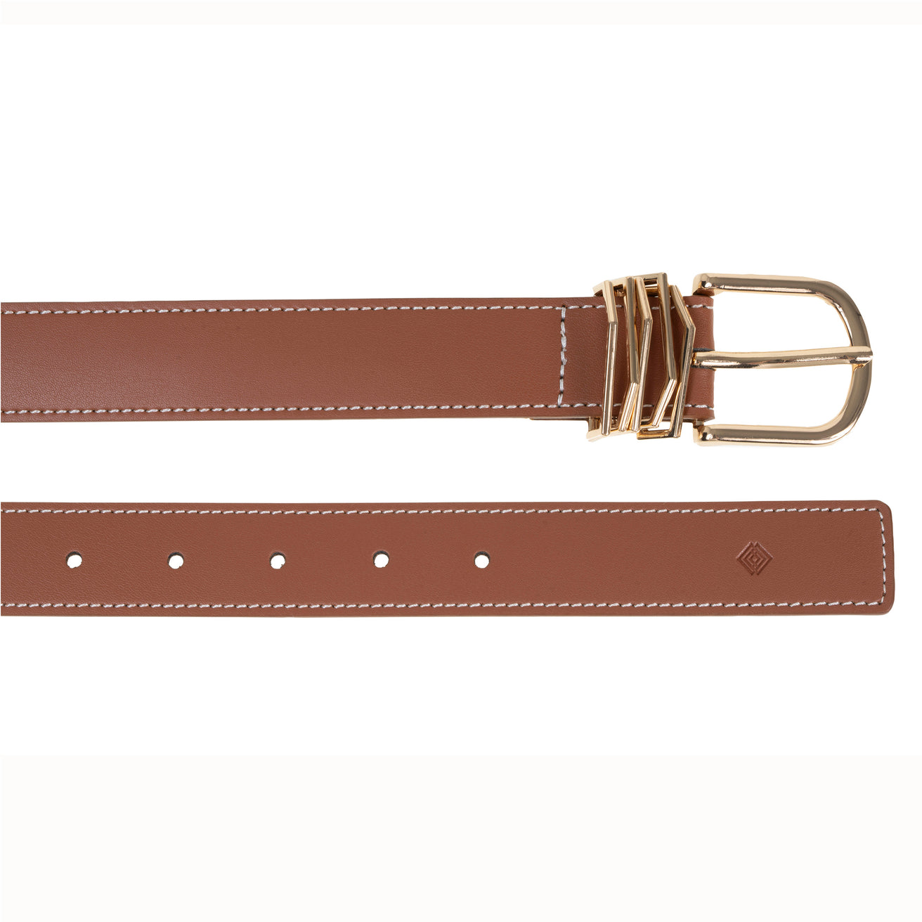 Cinturón Mujer liso joyas Camel