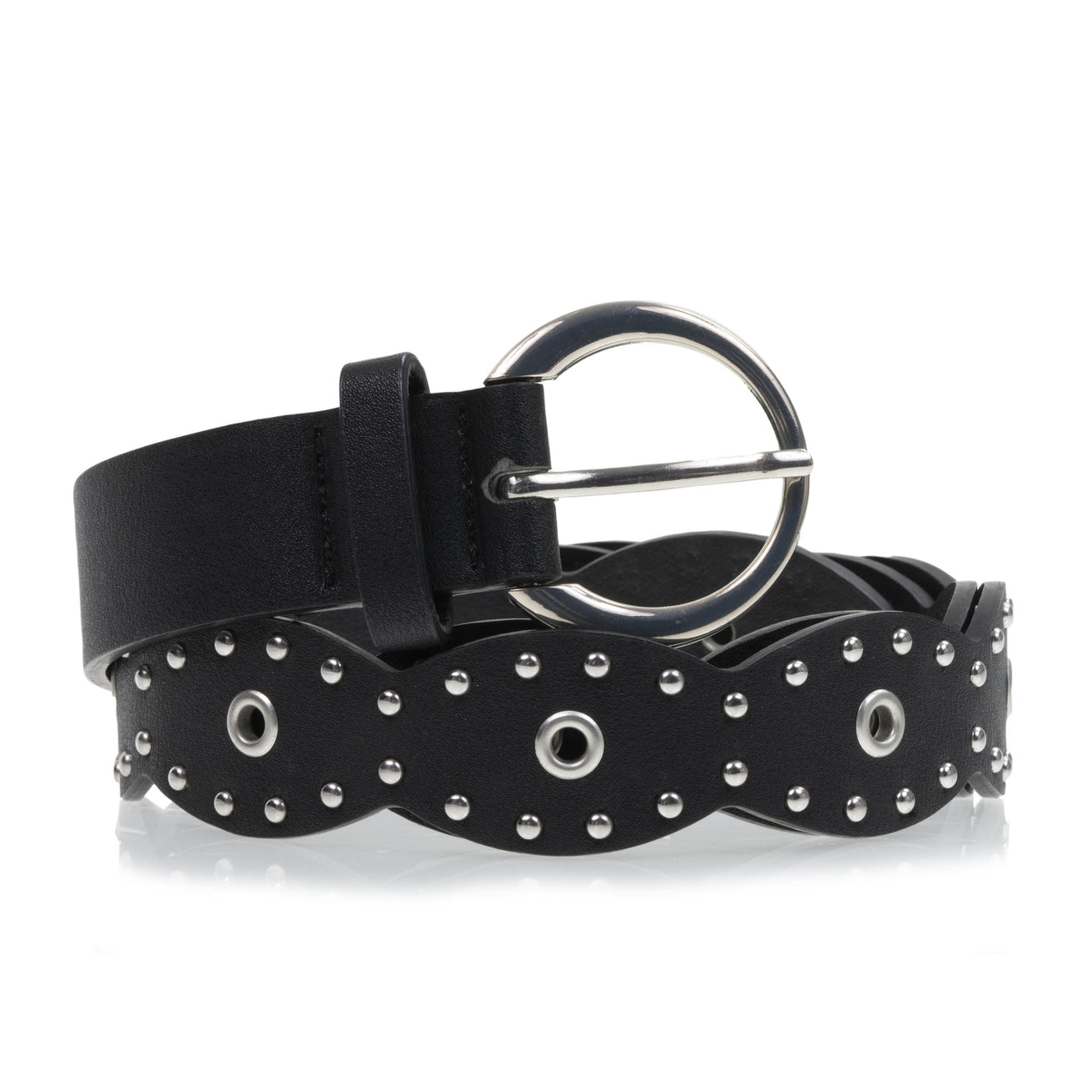 Cinturón Mujer rock Negro cuero