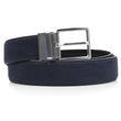 Cinturón Hombre Cuero Reversible Marino/Negro