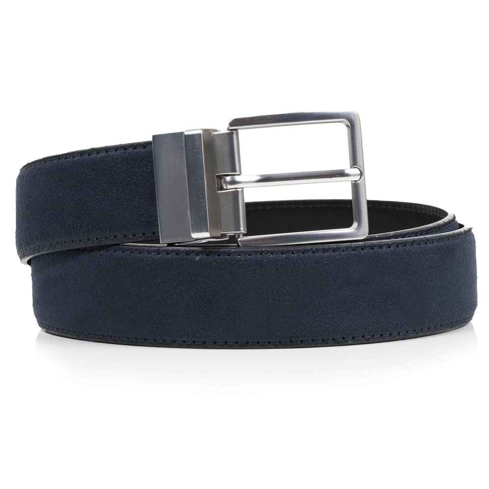 Cinturón Hombre Cuero Reversible Marino/Negro - Isotoner