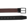 Cinturón Hombre Cuero Reversible Marrón/Negro