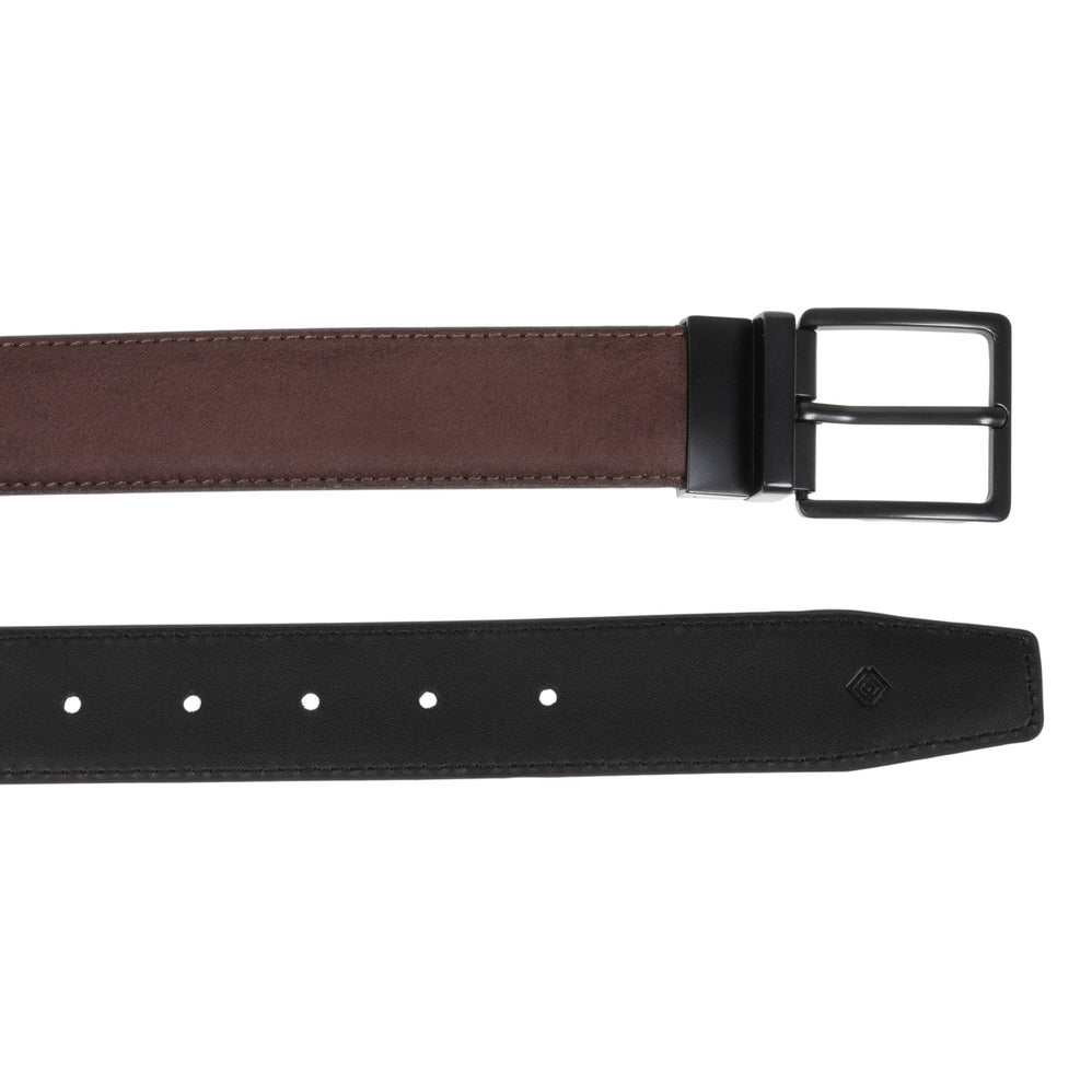Cinturón Hombre Cuero Reversible Marrón/Negro - Isotoner
