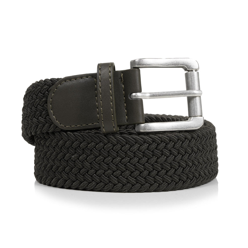 Cinturon Hombre tejido trenzado Caqui - Isotoner