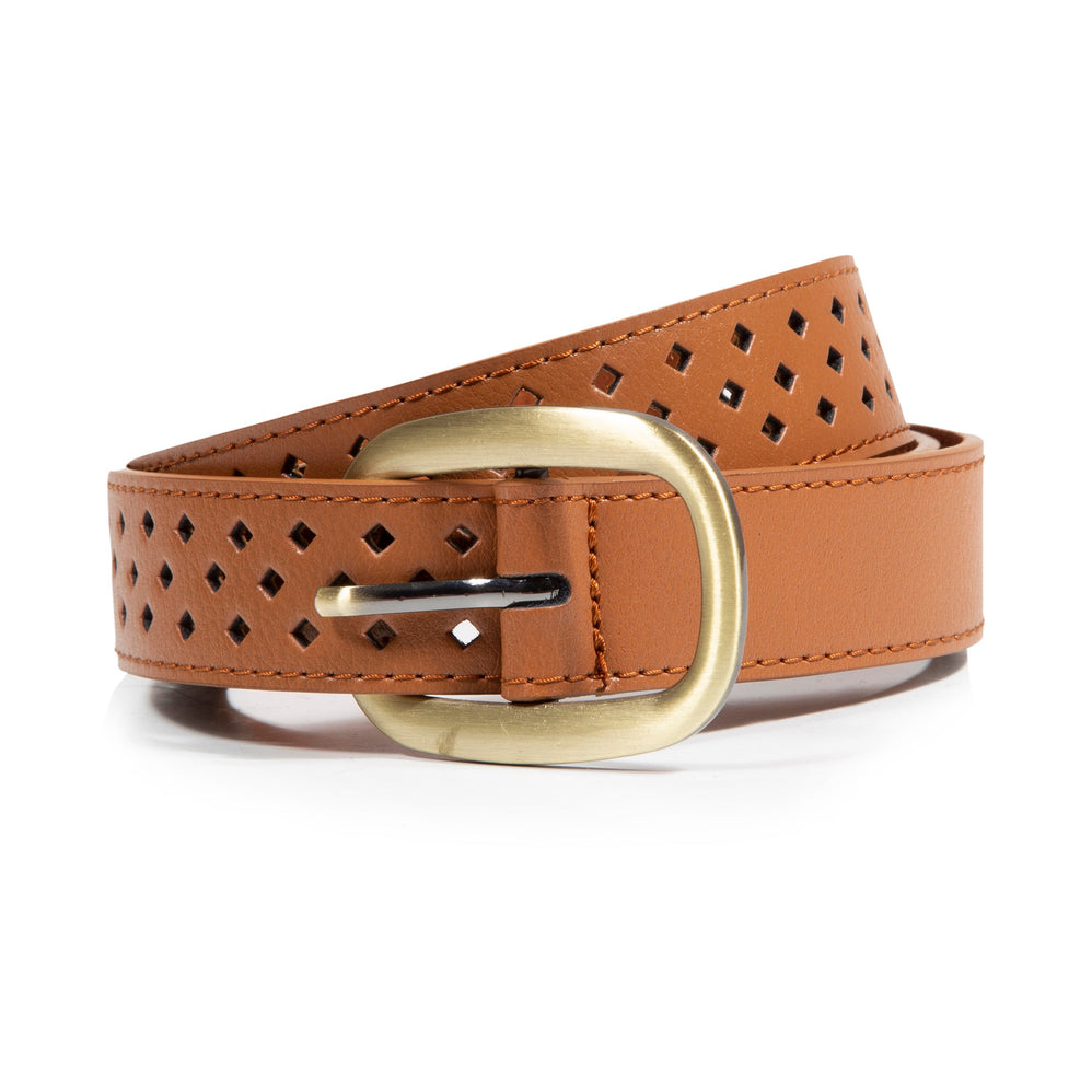 Cinturón Mujer calada Camel - Isotoner
