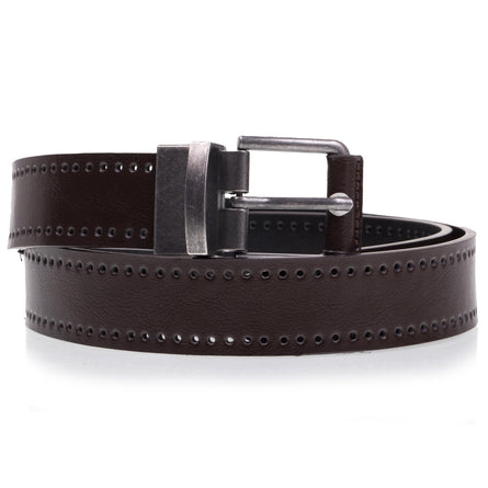 Cinturón Hombre 2 en 1 Negro/Marrón - Isotoner