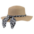 Sombrero Mujer Canotier pañuelo caqui corazón