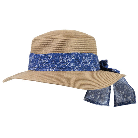 Sombrero Mujer Bandana Azul - Isotoner