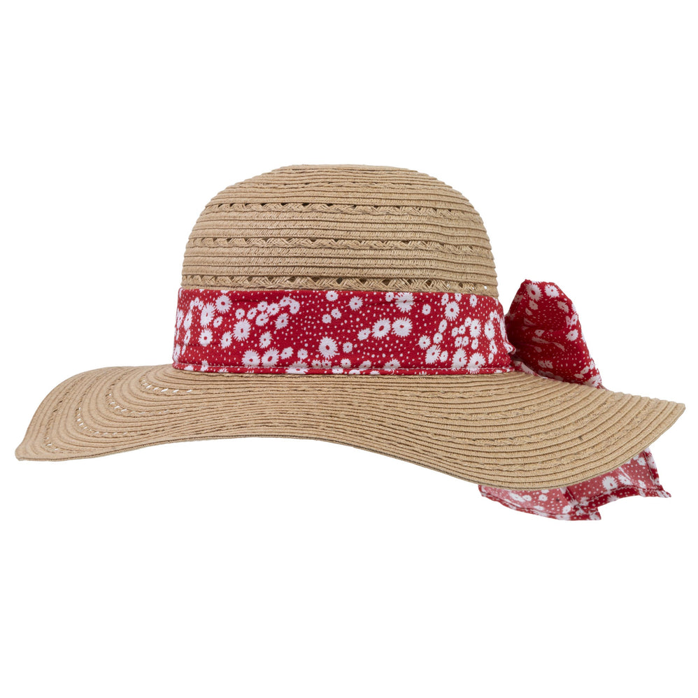Sombrero Mujer capeline Pañuelo rojo - Isotoner