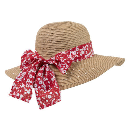 Sombrero Mujer capeline Pañuelo rojo - Isotoner